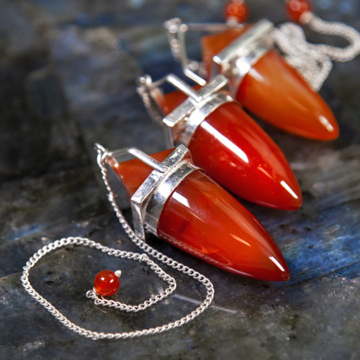 Divine Empowerment Carnelian Pendulums