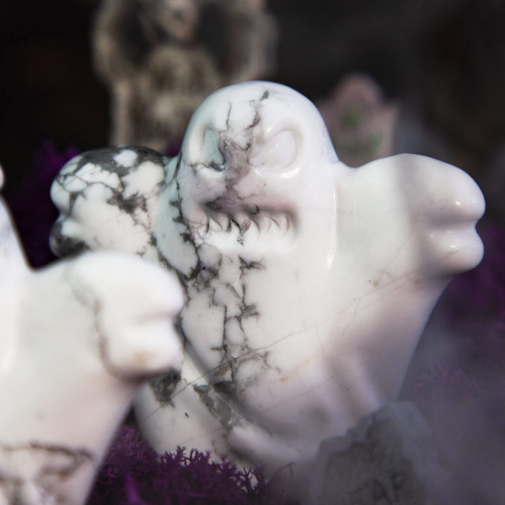 Howlite Ghost Carvings