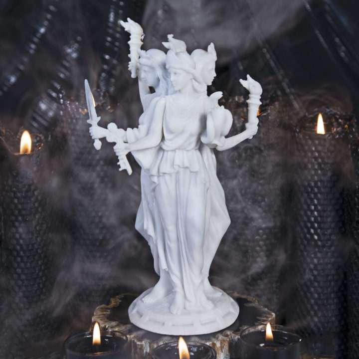 Hecate Moon and Magic Goddess Statues