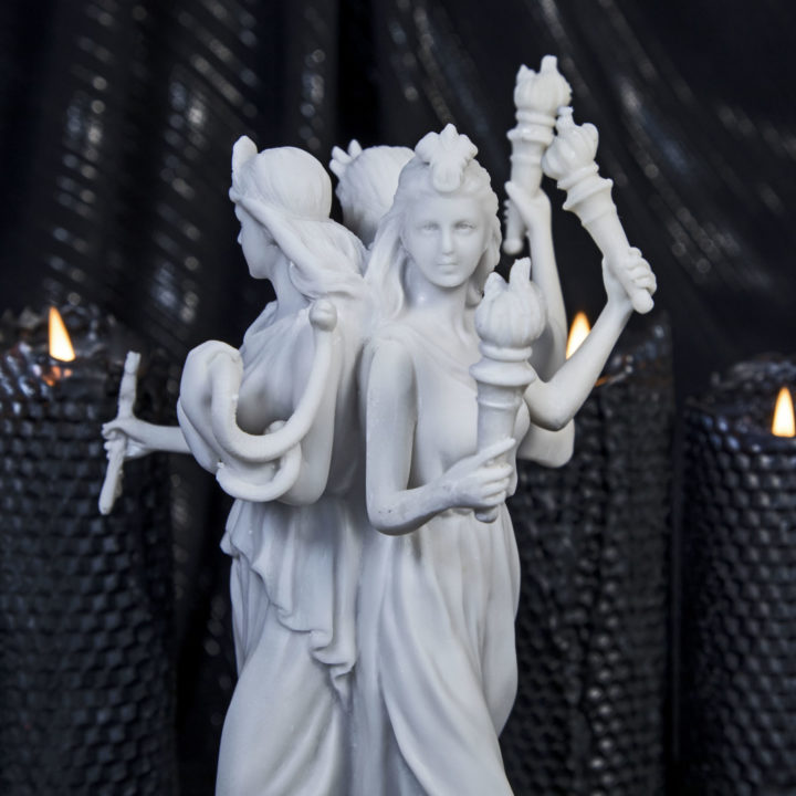 Hecate Moon and Magic Goddess Statues