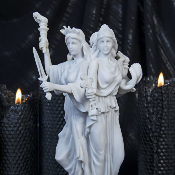 Hecate Moon and Magic Goddess Statues