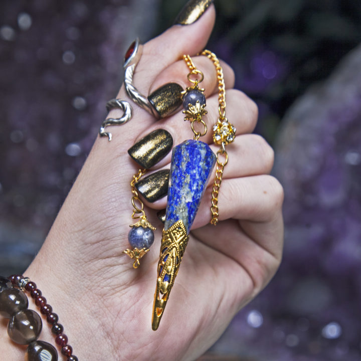 Lapis and Iolite Pendulums