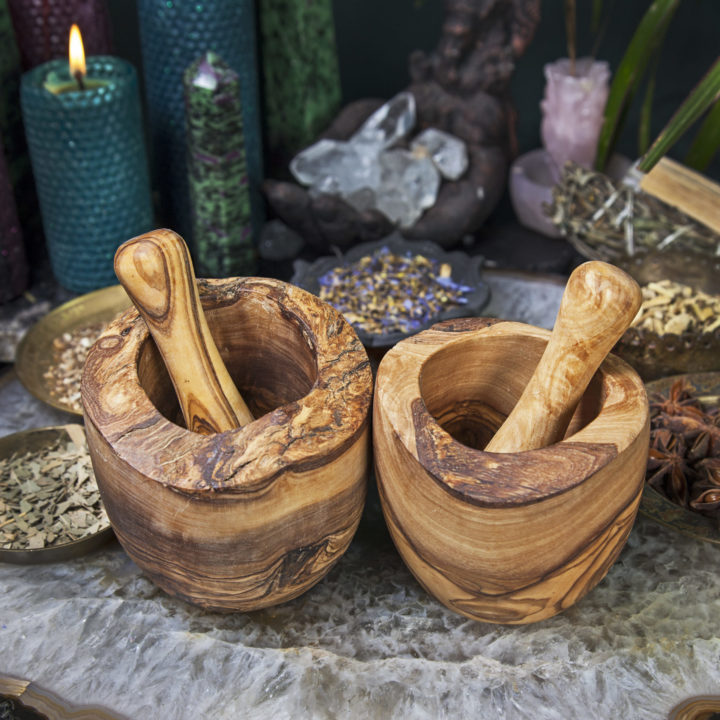 Olive Wood Mortar and Pestle