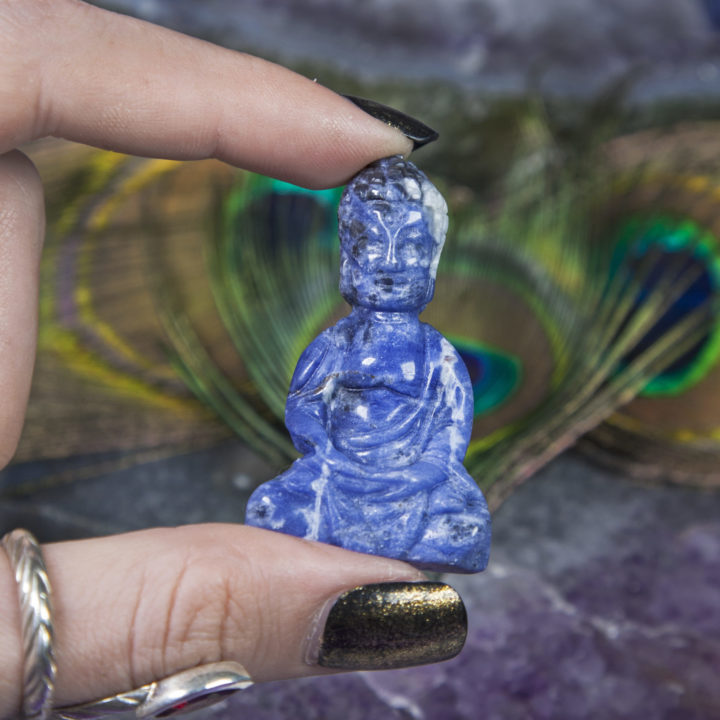 Peaceful Presence Sodalite Buddhas