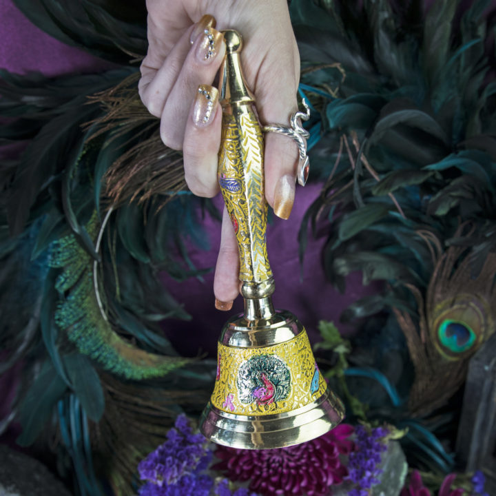 Peacock Protection Altar Bells