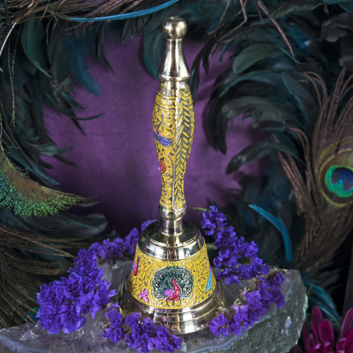 Peacock Protection Altar Bells