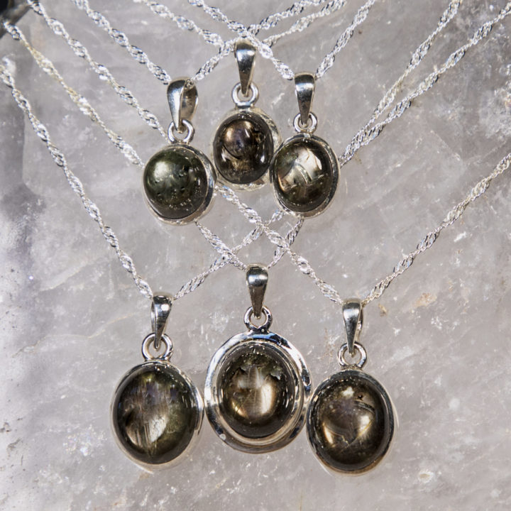 Psychic Attuning Black Star Sapphire Pendants