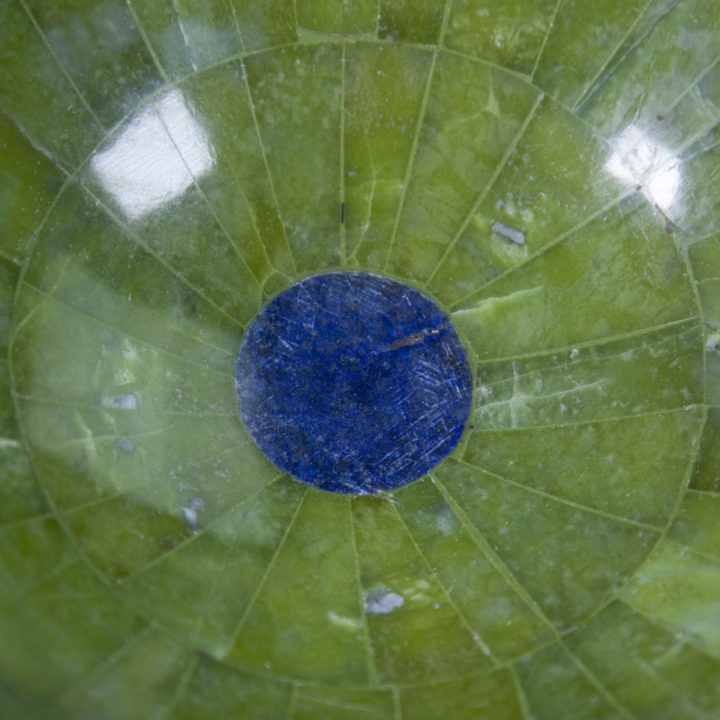 Serpentine and Lapis Lazuli Smudging Bowl