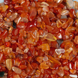 Tumbled Carnelian Chip Stones