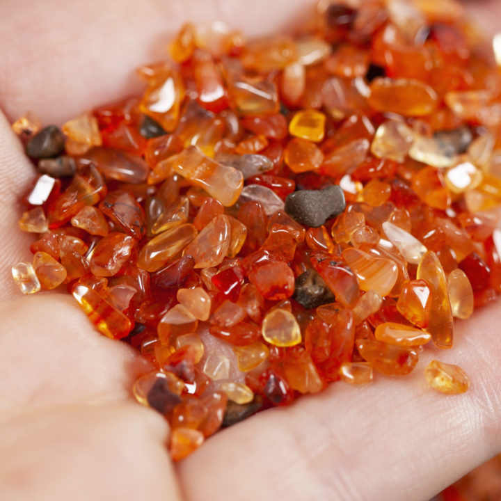 Tumbled Carnelian Chip Stones