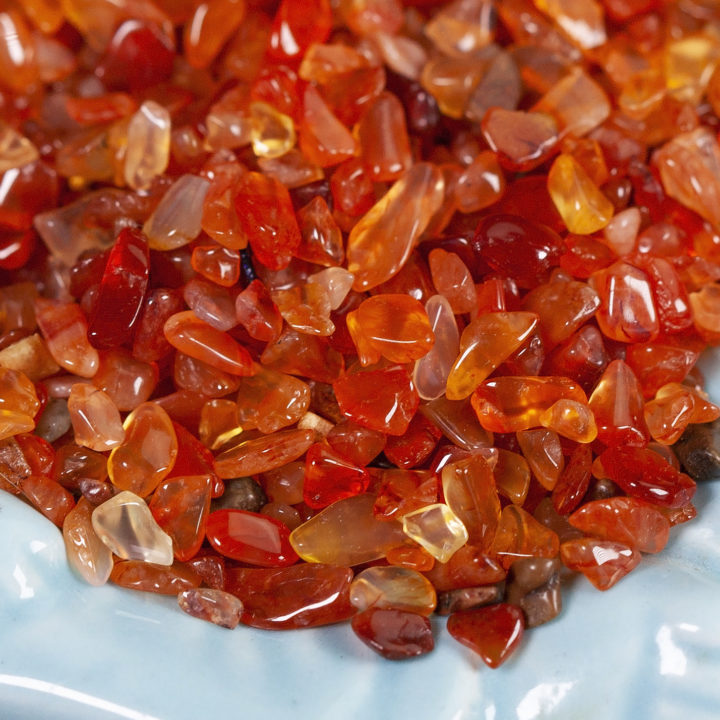 Tumbled Carnelian Chip Stones