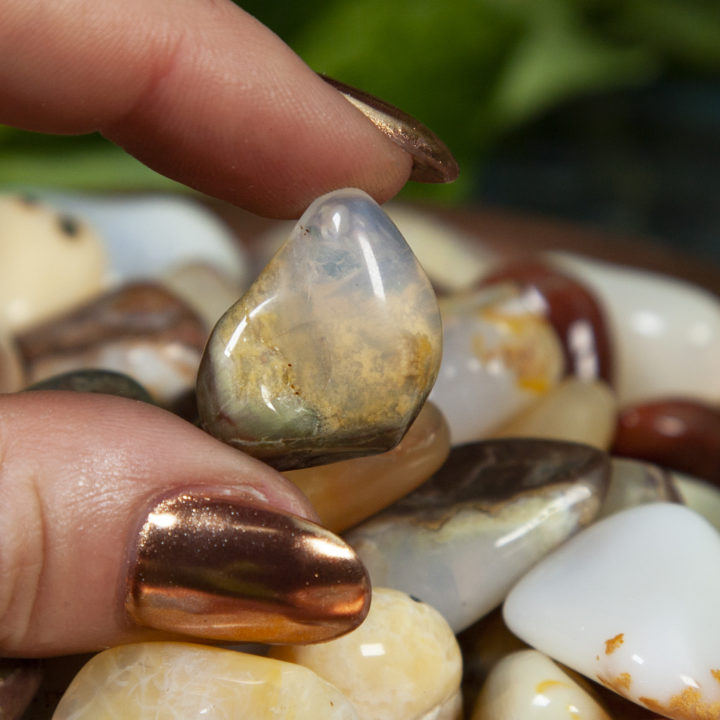 Tumbled Nevada Golden-Yellow Opal