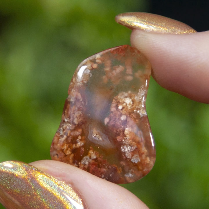 Tumbled Pink Moss Agate