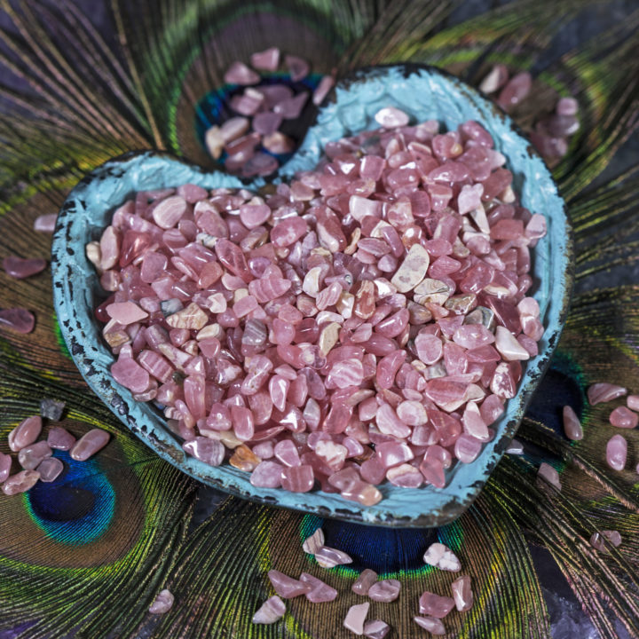 Tumbled Rhodochrosite Chip Stones