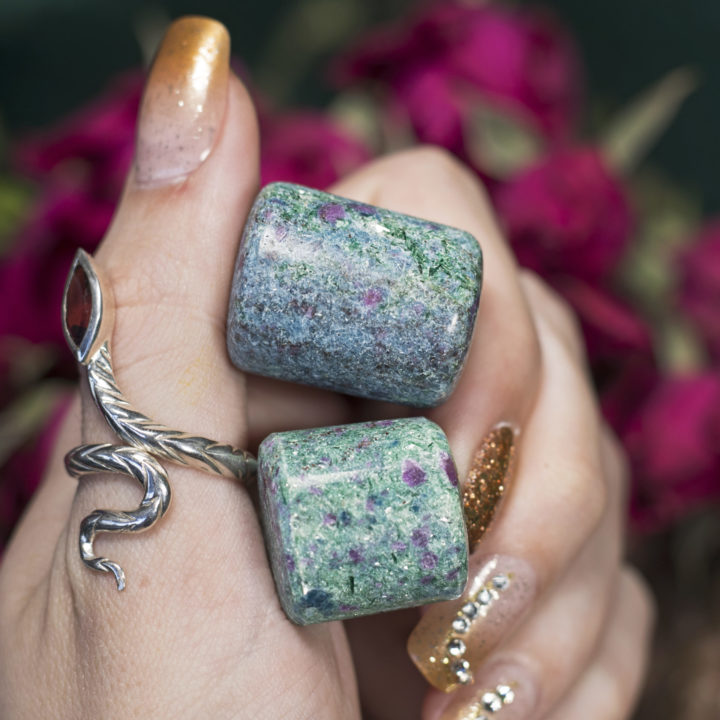 Tumbled Ruby Fuchsite