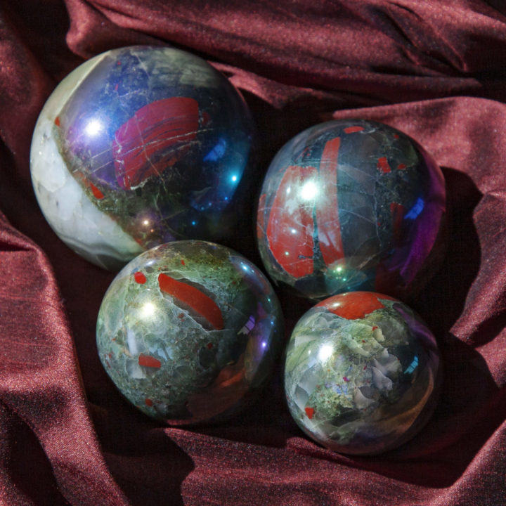 Aura African Bloodstone Spheres