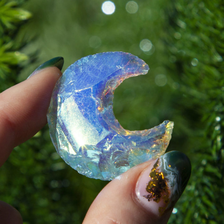 Aura Opalite Moons