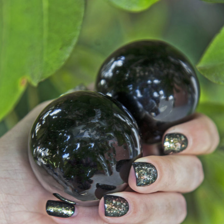 Black Obsidian Protective Healing Spheres