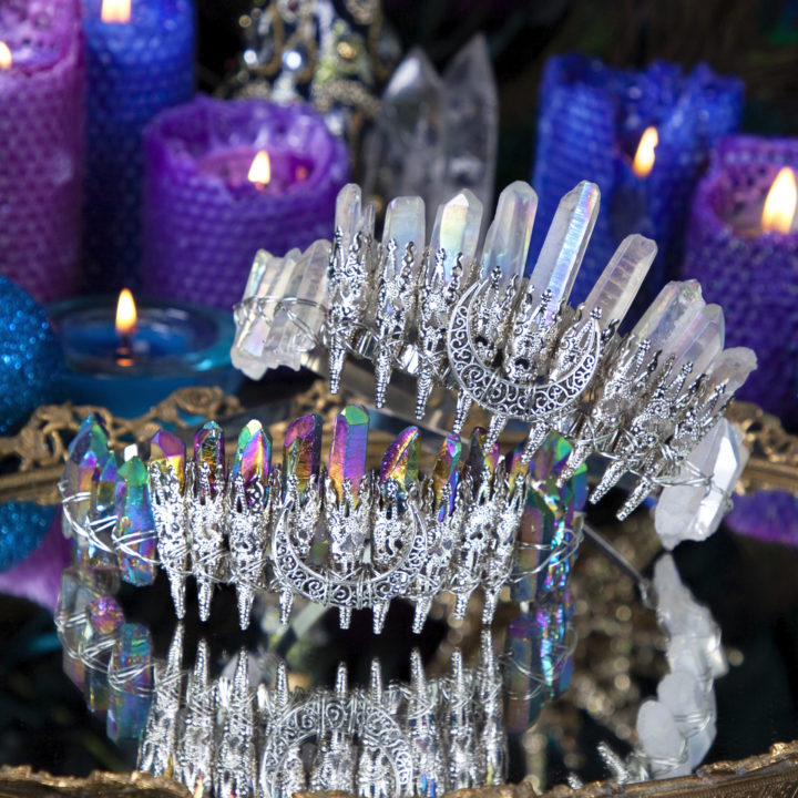 Elaborate Aura Quartz OMGoddess Crowns