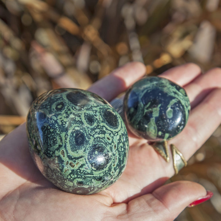 Kambaba Jasper Meditation Stones