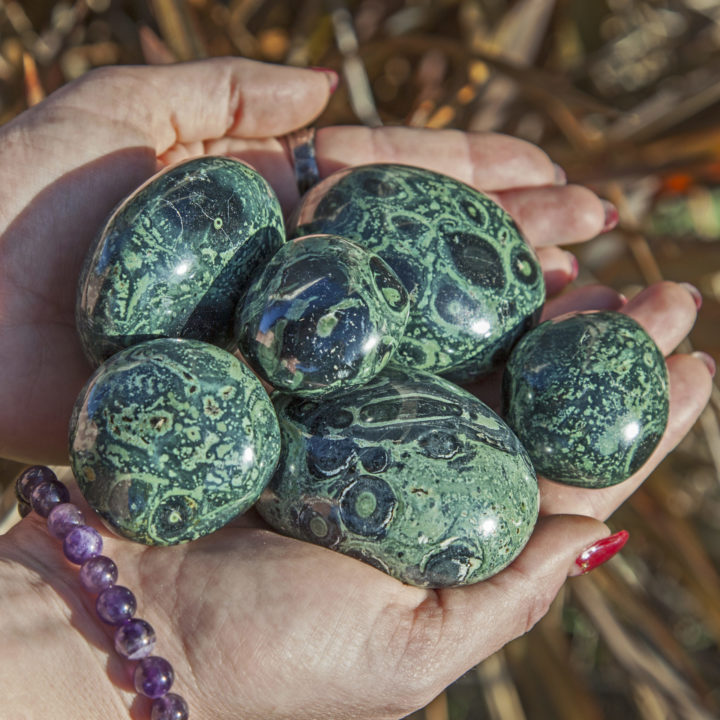 Kambaba Jasper Meditation Stones