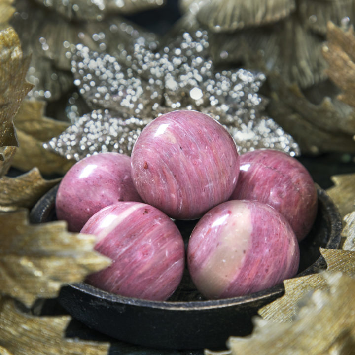 Pink Petrified Wood Sphere