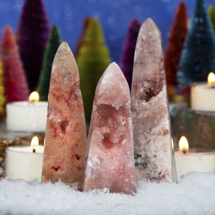 Raise the Peace Pink Amethyst Obelisk