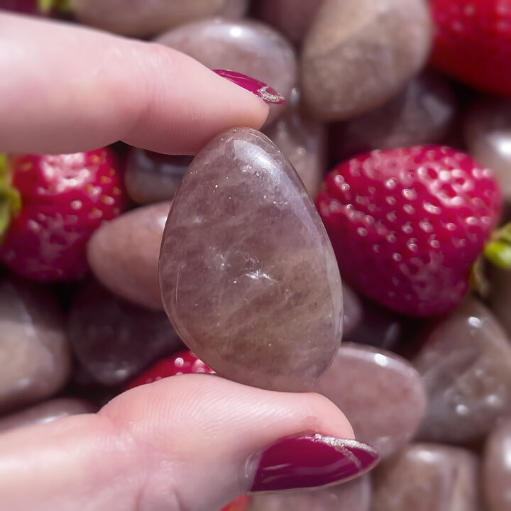 Tumbled Strawberry Quartz