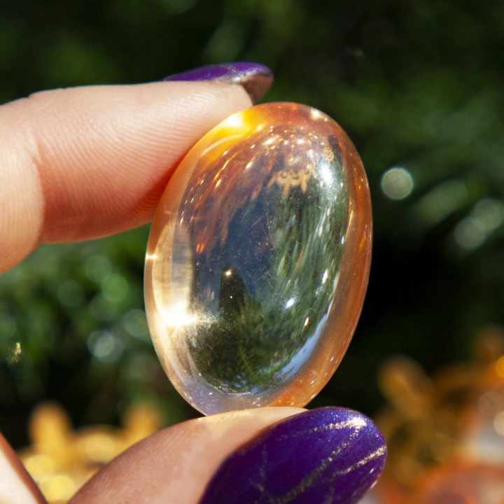 Tumbled Sunset Aura Quartz