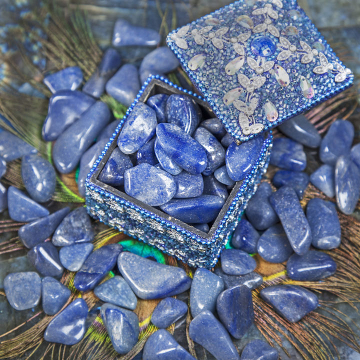 Tumbled Blue Quartz