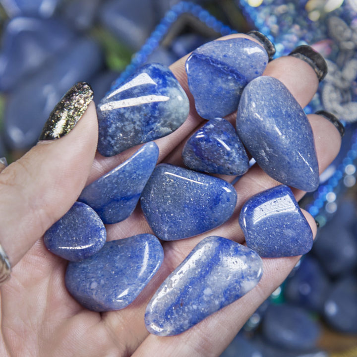 Tumbled Blue Quartz