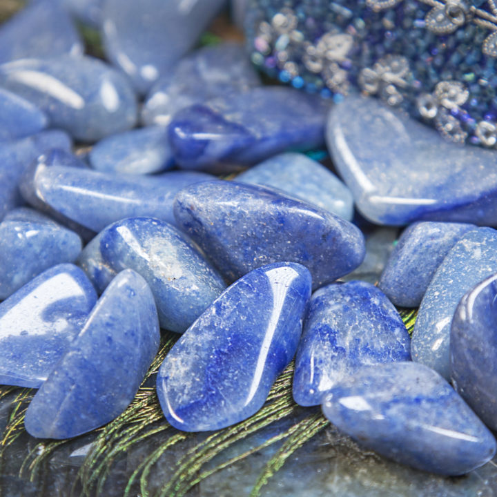 Tumbled Blue Quartz