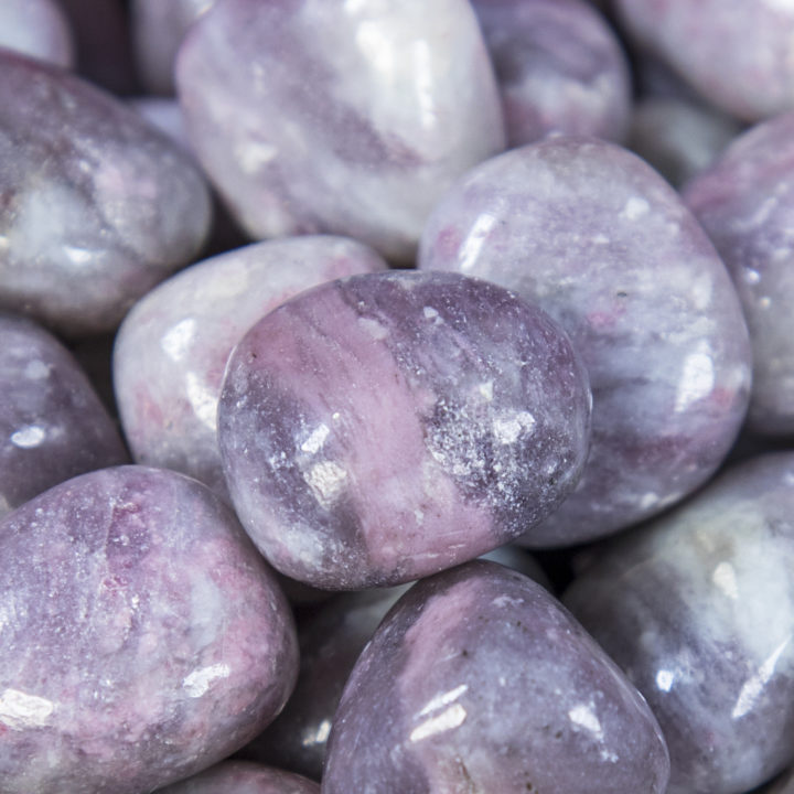 Tumbled Pink Tourmaline and Lepidolite