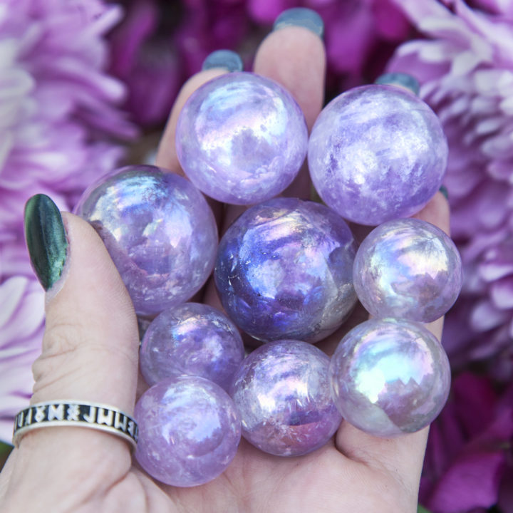 Aura Amethyst Mini Sphere