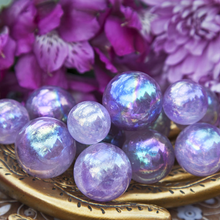 Aura Amethyst Mini Sphere