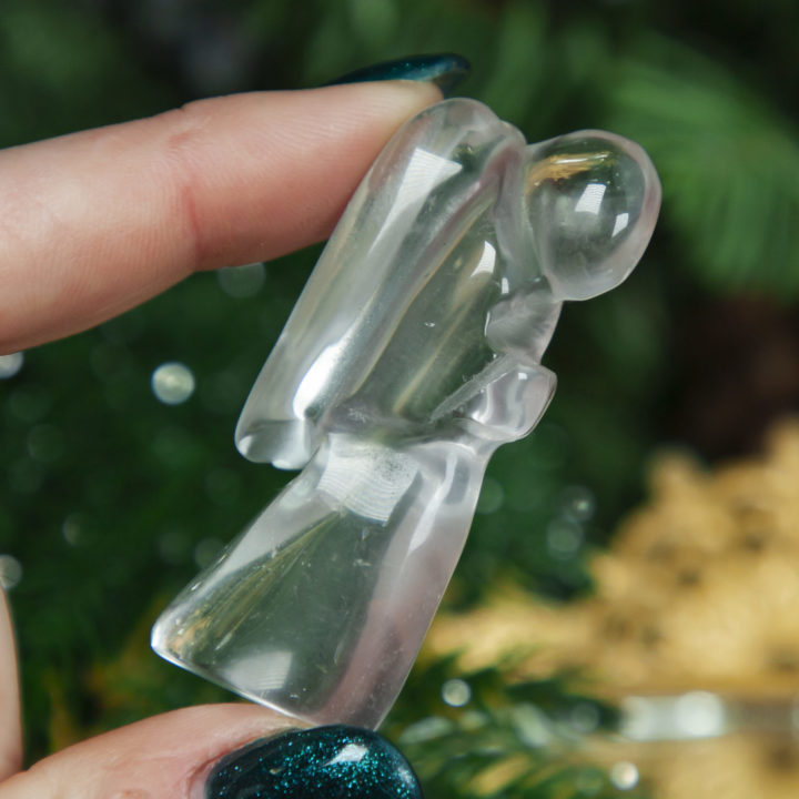 Clear Quartz Praying Angel