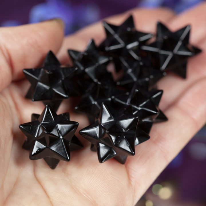 Cosmic Gateway 12-Pointed Obsidian Star