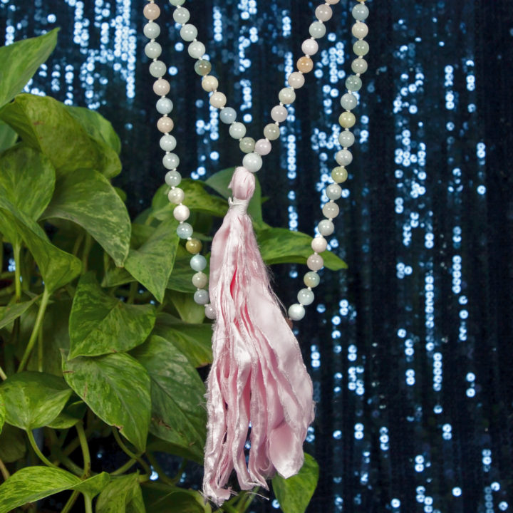 Morganite and Aquamarine Love Mala