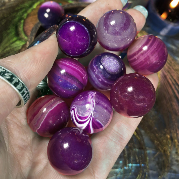 Mini Purple Agate Sphere