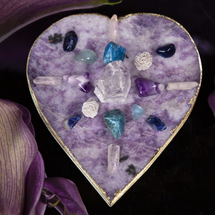 Peaceful Heart Crystal Grid