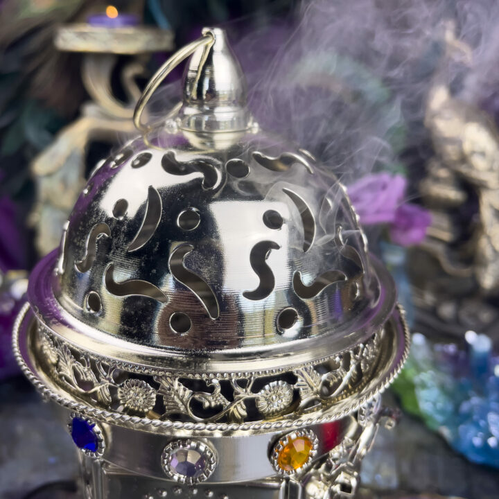 Silver Electric Bakhoor Incense Burner