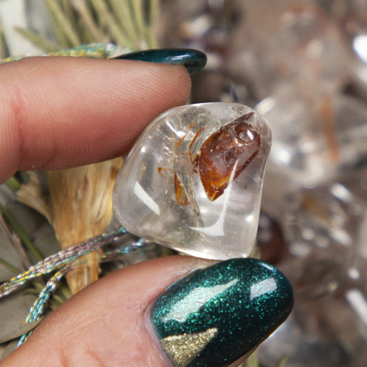 Tumbled Red Hematoid Quartz