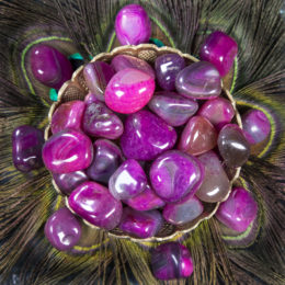 Tumbled Fuchsia Agate