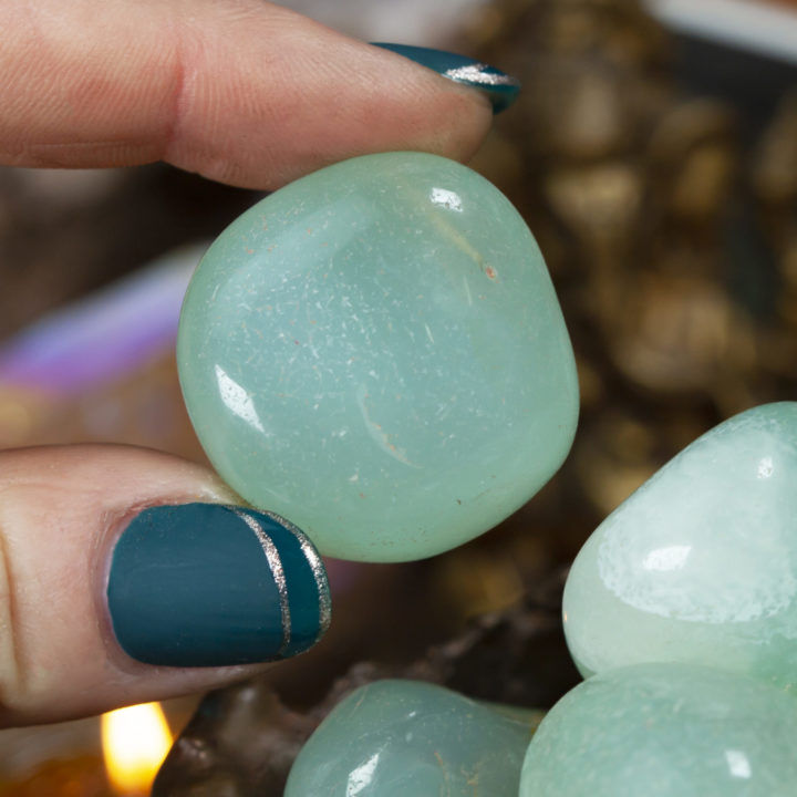 Tumbled Green Mint Agate