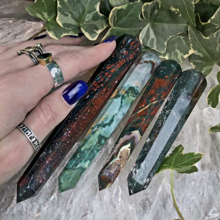 Protective Healing Bloodstone Wand