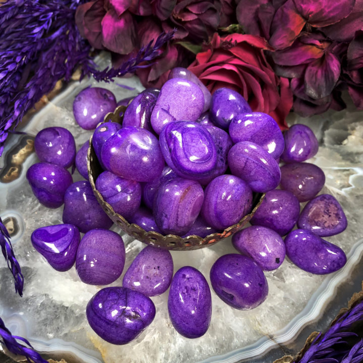 Purple Agate: Medium Tumbled