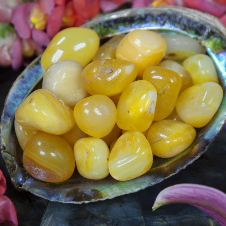 Tumbled Yellow Agate