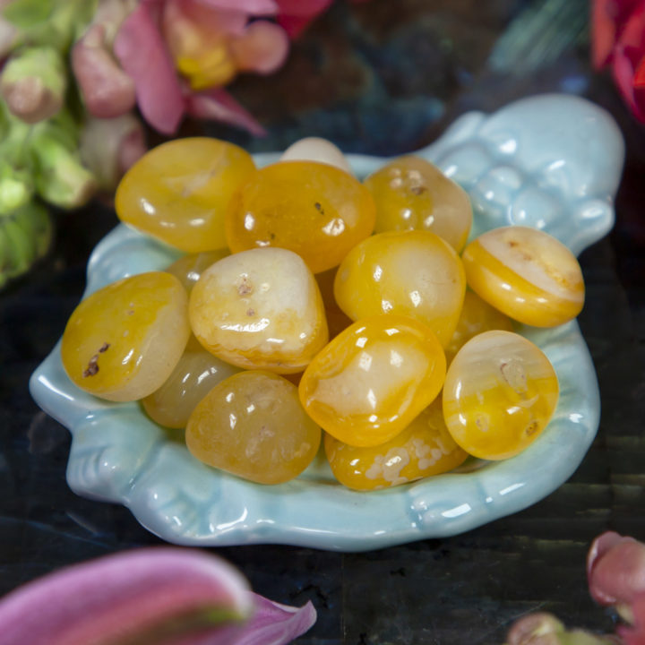 Tumbled Yellow Agate