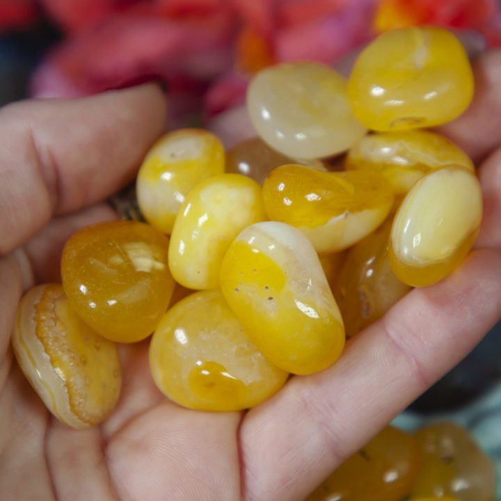 Tumbled Yellow Agate