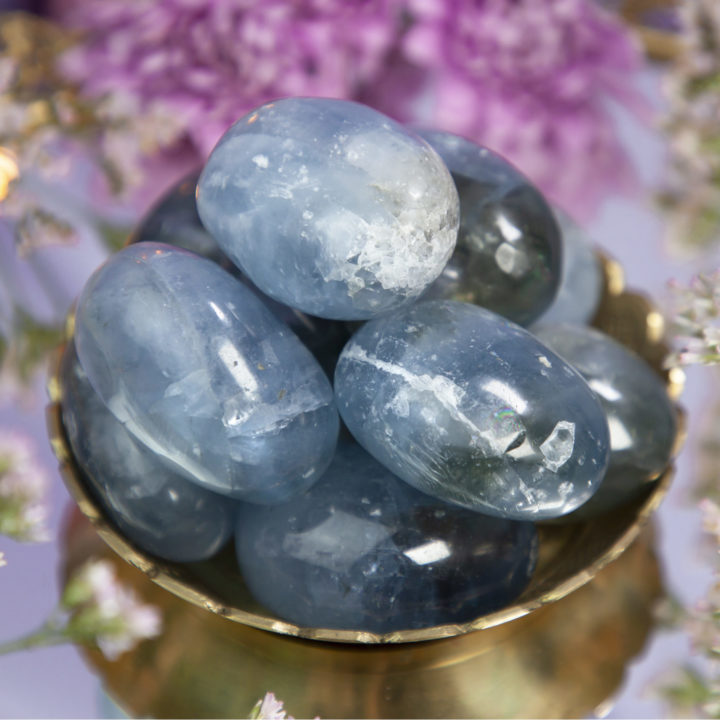 Tumbled Celestite